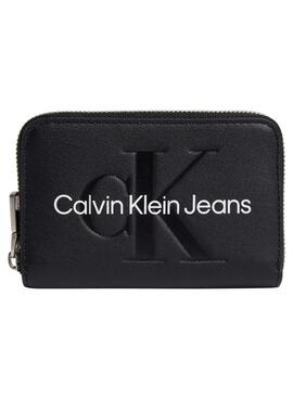 Cartera Calvin Klein Sculpted negro para mujer