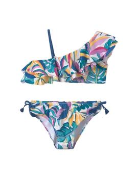 Bikini Mayoral asimétrico multicolor para niña