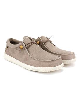 Zapatos Walkin Pitas Canvas Wally beige para hombre