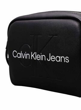 Bolso Calvin Klein Jeans Sculpted Camera negro para mujer