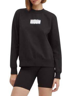 Sudadera Calvin Klein Jeans Outlined negro para mujer