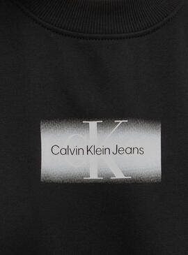 Sudadera Calvin Klein Jeans Outlined negro para mujer