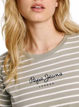 Camiseta Pepe Jeans Elba verde para mujer