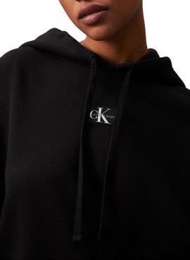 Sudadera Calvin Klein Jeans Oversized negro para mujer