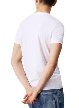 Camiseta Calvin Klein Jeans Seasonal Monologo blanco para hombre