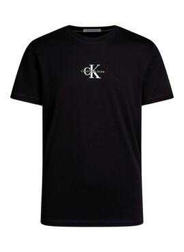 Camiseta Calvin Klein Jeans Monologo negro para hombre