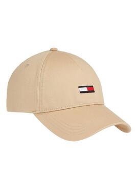 Gorra Tommy Jeans Flag beige para hombre y mujer