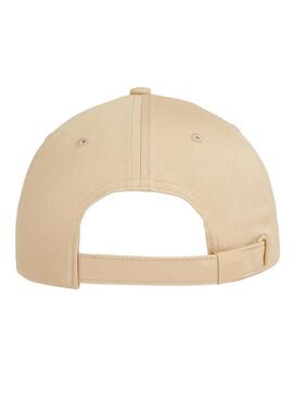 Gorra Tommy Jeans Flag beige para hombre y mujer