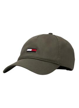 Gorra Tommy Jeans Flag verde para hombre y mujer