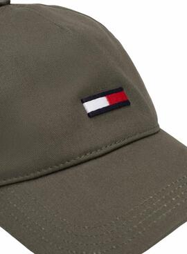 Gorra Tommy Jeans Flag verde para hombre y mujer