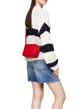 Bolso bandolera Tommy Hilfiger Essential Must Camera rojo para mujer