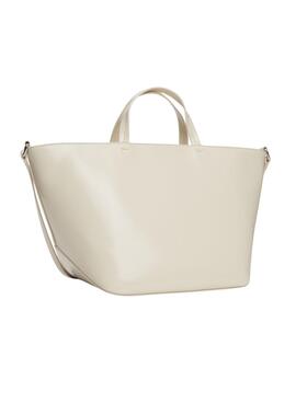 Bolso Tommy Hilfiger  Essential Must Mini Tote beige para mujer