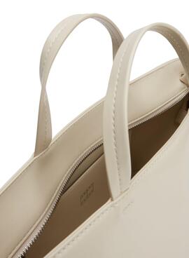 Bolso Tommy Hilfiger  Essential Must Mini Tote beige para mujer