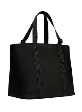 Bolso Tommy Jeans Essential Daily Tote negro para mujer