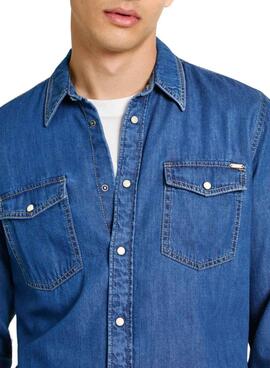 Camisa Pepe Jeans regular denim para hombre