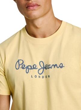 Camiseta Pepe Jeans Abel amarillo para hombre