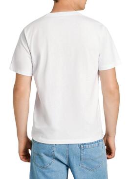 Camiseta Pepe Jeans Abel blanco para hombre