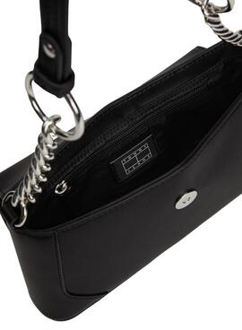 Bolso Tommy Jeans Idol Shoulder negro para mujer