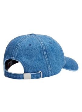 Gorra Tommy Jeans Heritage azul denim para mujer y hombre