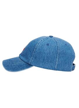 Gorra Tommy Jeans Heritage azul denim para mujer y hombre