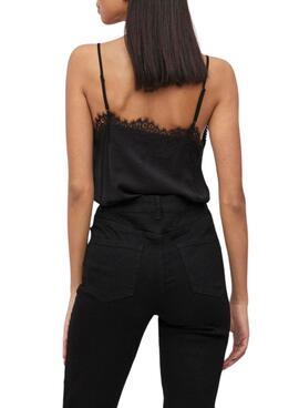 Top lencero Vila Vicava negro para mujer