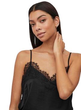 Top lencero Vila Vicava negro para mujer