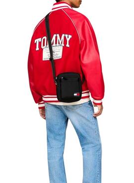 Bolso bandolera Tommy Jeans Reporter Essential Daily negro para hombre