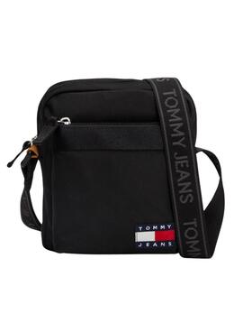 Bolso bandolera Tommy Jeans Reporter Essential Daily negro para hombre