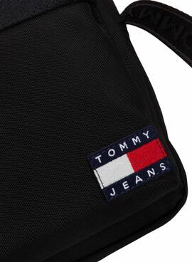 Bolso bandolera Tommy Jeans Reporter Essential Daily negro para hombre