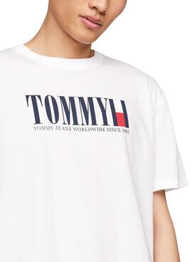 Camiseta Tommy Jeans Regular DNA Blanco Hombre