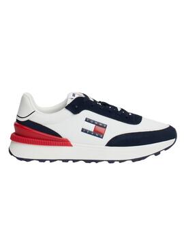 Zapatillas Tommy Jeans Technical Runner azul y blanco para hombre