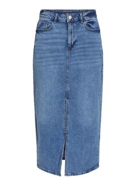 Falda Vila Vijaf midi denim para mujer