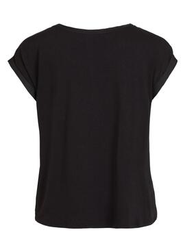 Camiseta Vila Viellette negro para mujer