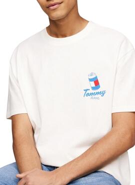 Camiseta Tommy Jeans Fun Novelty 2 blanco para hombre