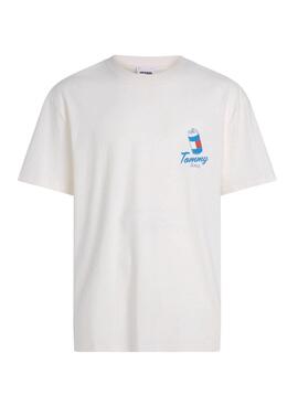 Camiseta Tommy Jeans Fun Novelty 2 blanco para hombre