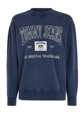 Sudadera Tommy Jeans Relaxed Archive azul para hombre