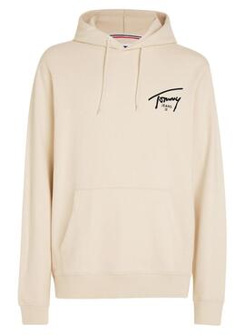 Sudadera Tommy Jeans Entry Graphic beige para hombre