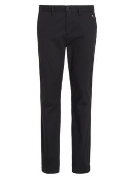 Pantalón chino Tommy Jeans Austin negro para hombre