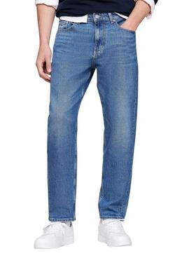 Pantalón vaquero Tommy Jeans Isaac Relaxed Tapered azul para hombre