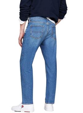 Pantalón vaquero Tommy Jeans Isaac Relaxed Tapered azul para hombre