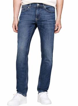 Pantalón vaquero Tommy Jeans Scanton Slim azul para hombre