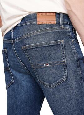 Pantalón vaquero Tommy Jeans Scanton Slim azul para hombre