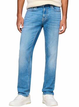 Pantalón vaquero Tommy Jeans Scanton Slim azul claro para hombre