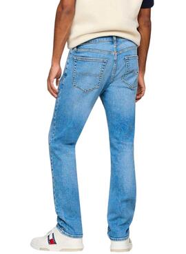 Pantalón vaquero Tommy Jeans Scanton Slim azul claro para hombre