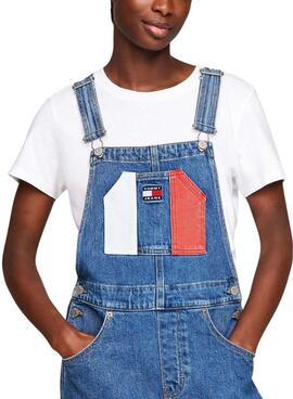 Vestido Tommy Jeans Dungaree denim para mujer