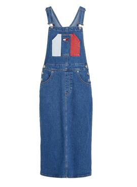 Vestido Tommy Jeans Dungaree denim para mujer