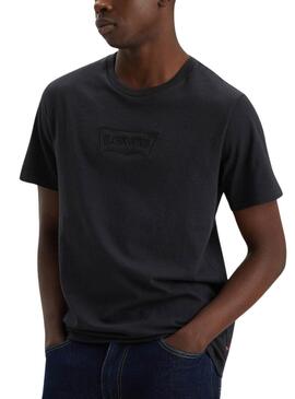 Camiseta Levis Batwing negro para hombre