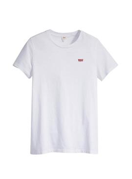 Camiseta Levis básica blanco para mujer