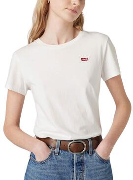 Camiseta Levis básica blanco para mujer