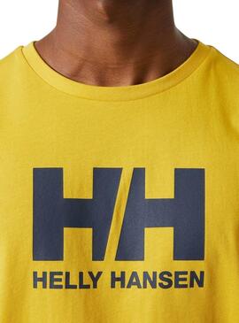 Camiseta Helly Hansen Logo amarillo para hombre